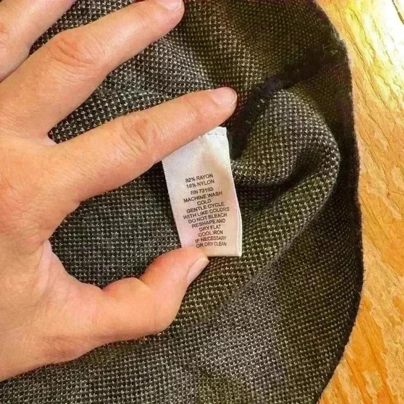 Spence Knit Skirt, Striped Knit Skirt Black, Grey and Beige, Size Small - Picture 6 of 6